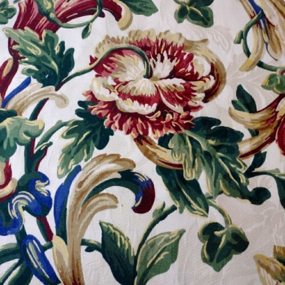 Waverly Vintage Floral Fabric 2 Yards  54" Wide